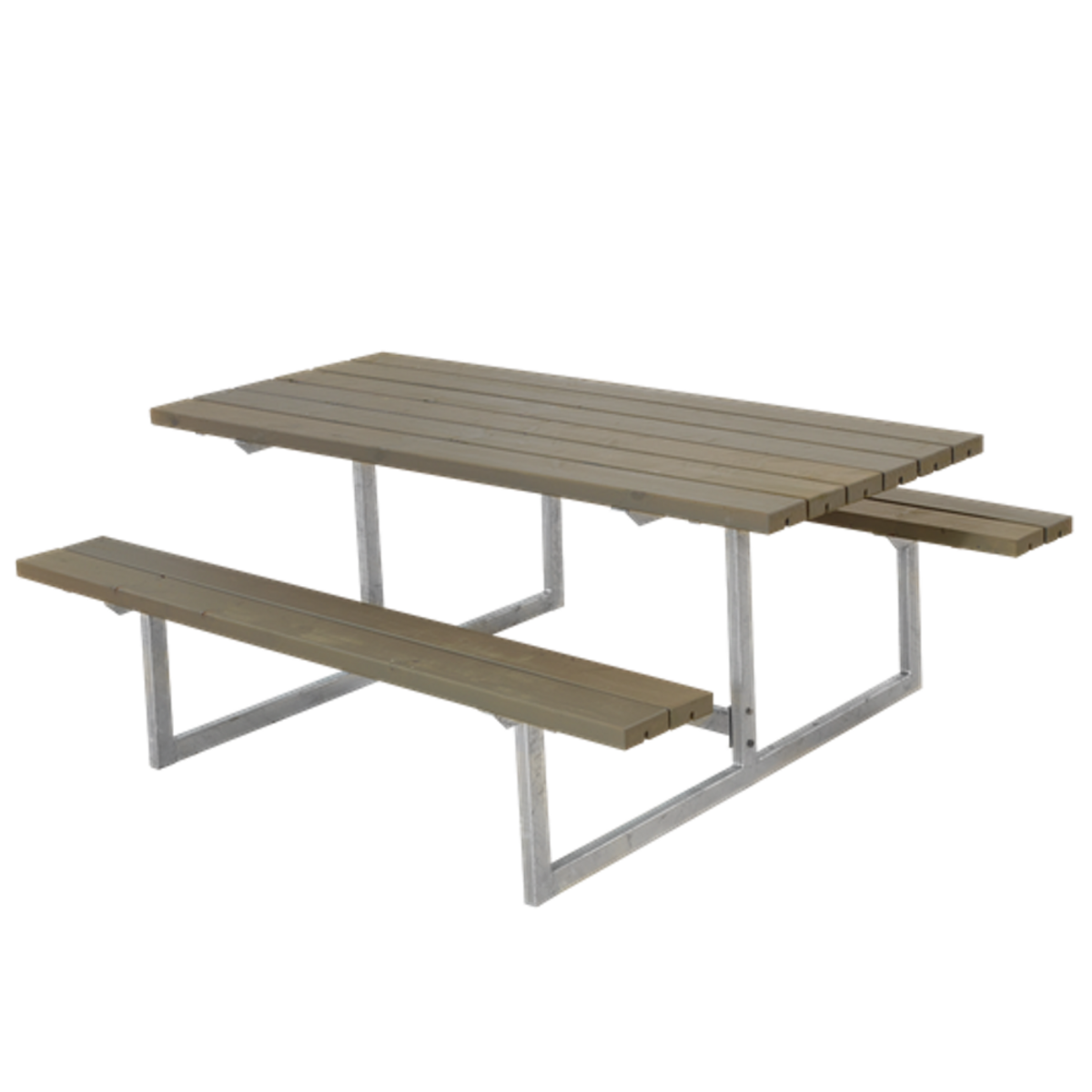 Picknicktisch, Gartentisch, Gartenmöbel  BASIC - 177cm - Grau grün