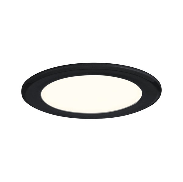 LED Möbeleinbauleuchten 3er-Set rund 65mm 3x2,5W 3x180lm 230/12V 3000K Schwarz matt