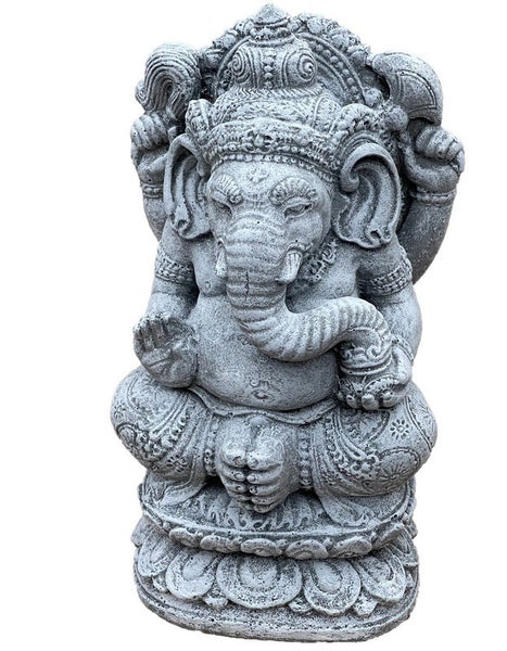Ganesha Gartenfigur aus Steinguss für die Gartendekoration