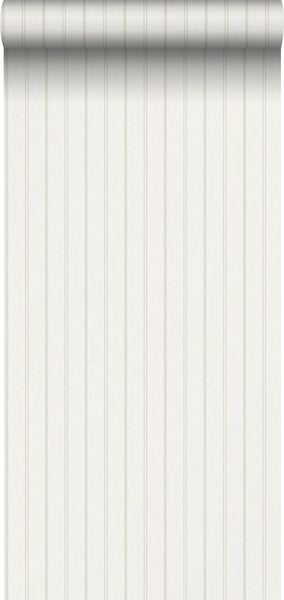 Borastapeter Tapete Streifen Weiß und Beige - 53 cm x 10.05 m - 661051