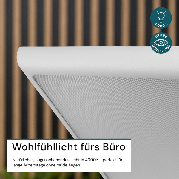 Büroleuchte mit 4000 Kelvin Lichtfarbe