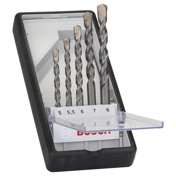 Bosch Betonbohrer-Robust Line-Set Silver Percussion 5tlg. 5 - 8 mm - 2607010526