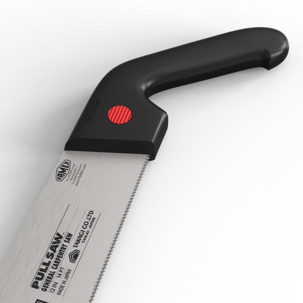 FAMEX 5505 Japansäge 300 mm 14 TPI aus Karbonstahl, Made in Japan, Handsäge, Holzsäge, Feinsäge