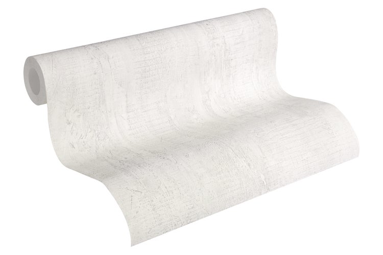 Weiße Raufasertapete mit leichter Struktur