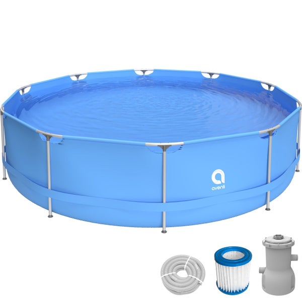 Avenli Frame Pool Set mit Filterpumpe und Zubehör