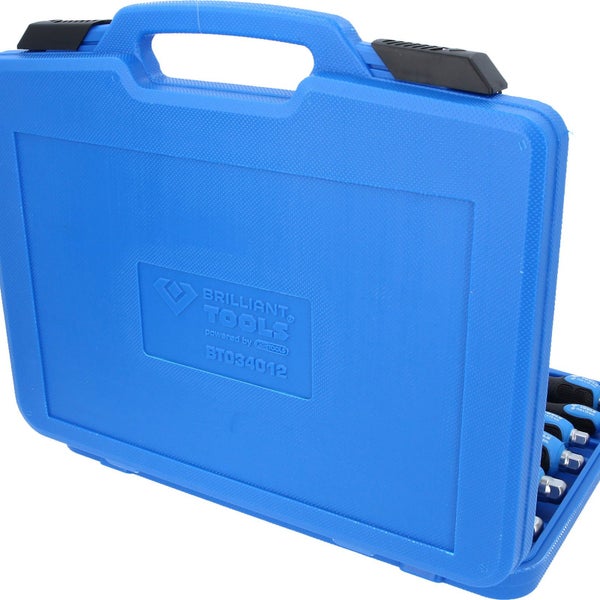 BRILLIANT TOOLS Schraubendreher-Satz mit Schlagkappe 12tlg. Schlitz PH Phillips - BT034012