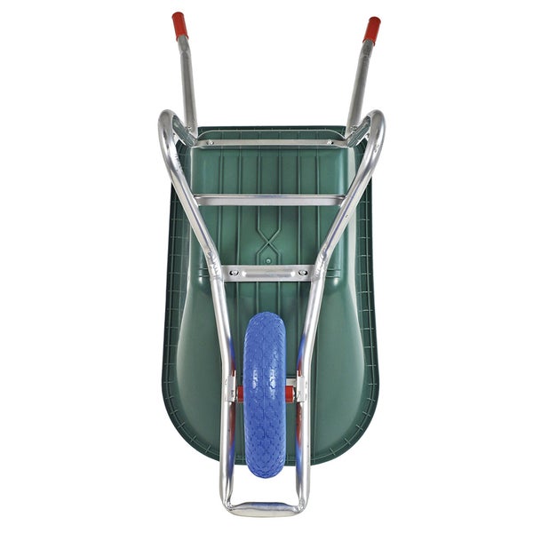 Garten- und Bauschubkarre BPA KITSPLZ2 mit Kunststoffmulde & PU-Rad – 100L, pannensicher, kugelgelagert