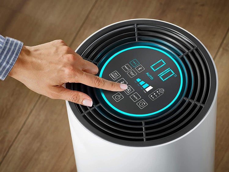 Soehnle Airfresh Clean Connect 500 mit Bluetooth, Luftreiniger Allergiker mit App-Anbindung, Air Purifier reinigt 99,5% aller Partikel, Keime, Pollen, Luftreiniger Raucherzimmer bis 78m²