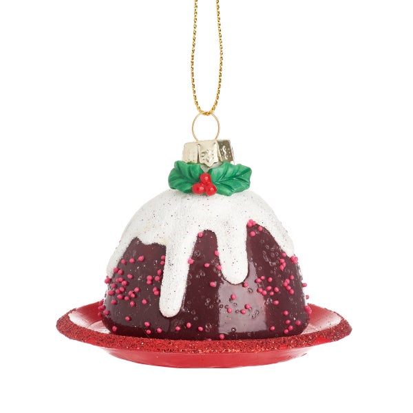 Schoko-Weihnachtspudding-Weihnachtskugel - Sass & Belle