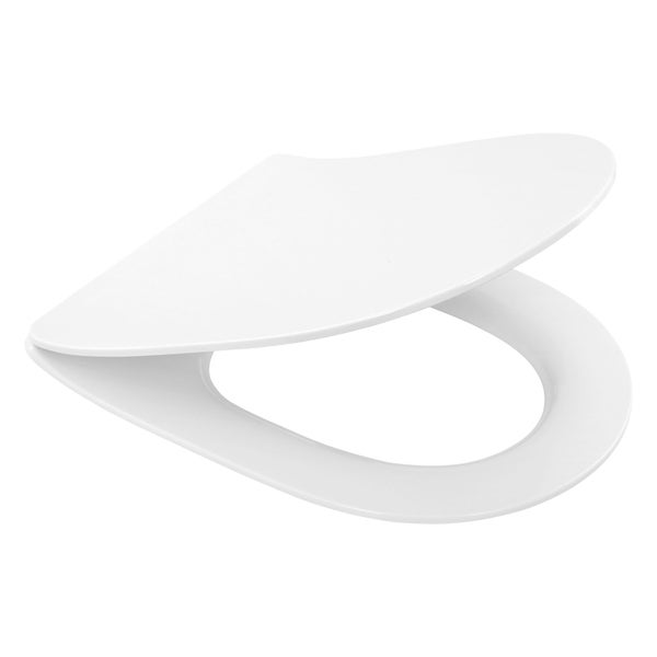 SCHÖNER WOHNEN-Kollektion WC-Sitz ANTUS SLIMLINE, Weiß, Toilettendecken mit Absenkautomatik, Klodeckel kratzfest und keimarm, Klobrille inkl. Befestigungsmaterial