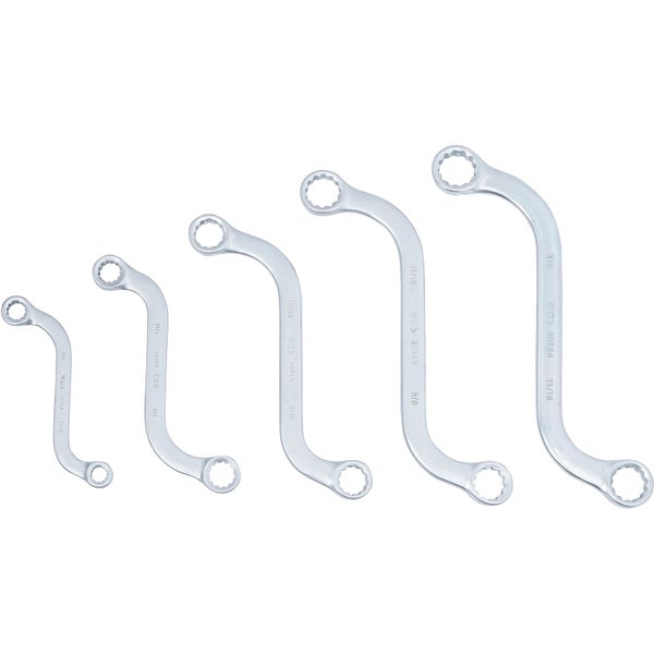 S-shaped double ring spanner set in packaging