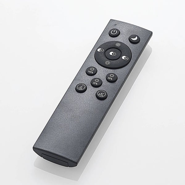 Fernbedienung für LED-Leuchten mit Tasten für Helligkeit, Farbtemperatur und Timer.