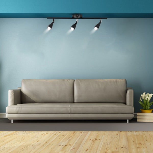 V-TAC VT-813-B-N - LED-Wandleuchten mit Dreifachkopf - IP20 - Schwarz - 13.5W - 1260 Lumen - 3000K