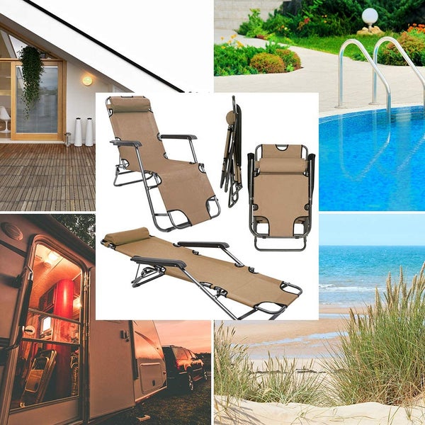 AMANKA 2er Set: 153x60 Relaxliege Garten Liegestuhl Klappbar - Gartenstuhl mit Liegefunktion - Sonnenliege Faltbar - Campingliege Leicht - Gartenliege Wetterfest Strandliege Relaxsessel Outdoor Liege