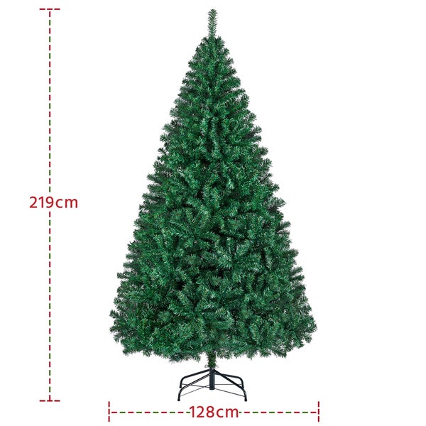 Künstlicher grüner Weihnachtsbaum mit Metallständer
