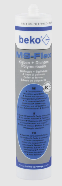 Beko MS-Flex Kleb- und Dichtstoff 300ml, grau - 1 Tube