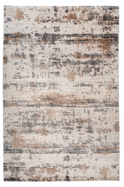 Kurzflor Teppich Jasira Taupe Used-Look 240 x 340 cm