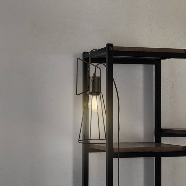 Lindby Tischlampe Tharion (Modern) in Schwarz aus Metall (1 flammig, E27) - Tischleuchte Schreibtischlampe Nachttischlampe Wohnzimmerleuchte