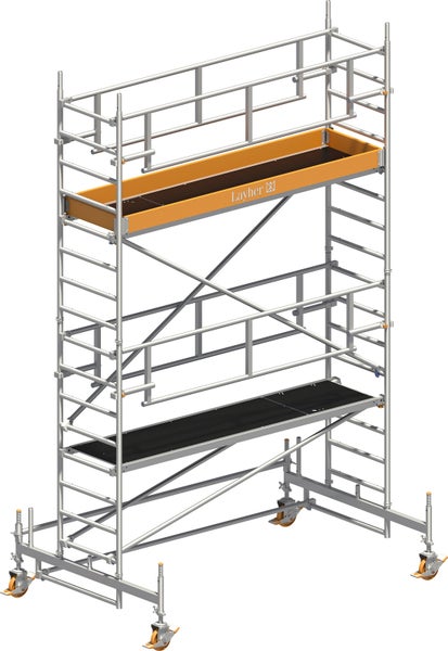 Rollgerüst mit zwei Arbeitsplattformen
