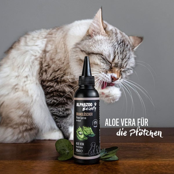 ALPHAZOO Brandlöscher Anti Juckreiz Pfoten Liquid 100ml I Für Hunde und Katzen