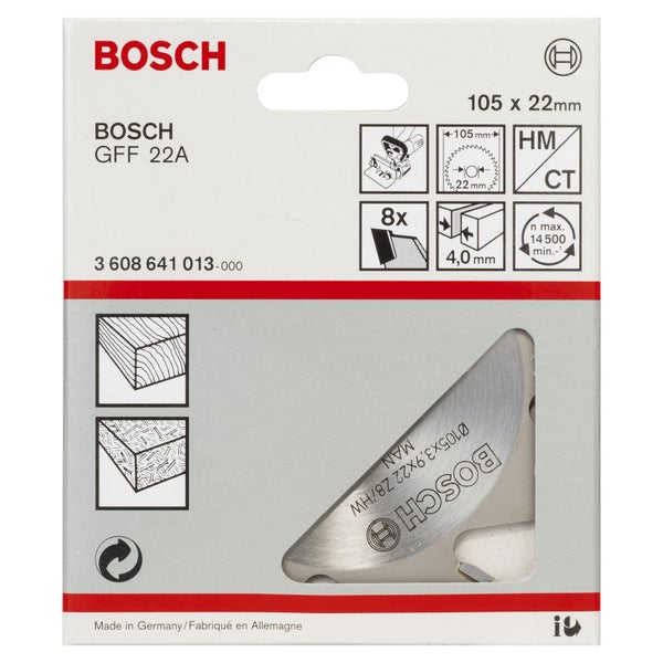 Bosch Scheibenfräser, 8, 22 mm, 4 mm - 3608641013