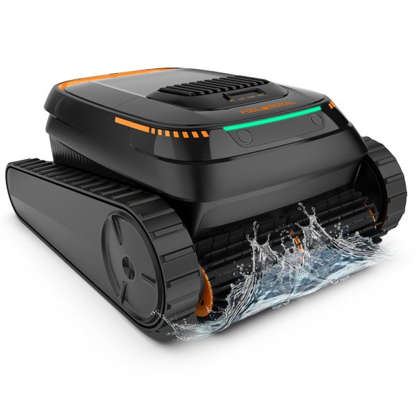 Poolreinigungsroboter Pool Royal mit Raupenantrieb zur Reinigung von Poolboden und Poolwänden.