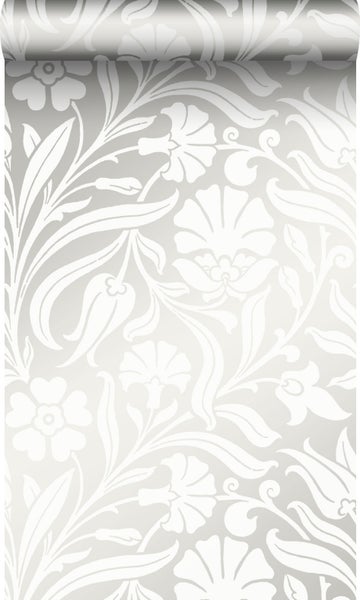 Origin Wallcoverings Tapete Blumen Crême-Weiß - 53 cm x 10,05 m - 346635