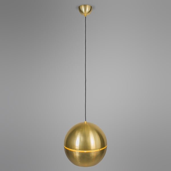 Kugelförmige Pendelleuchte aus Metall