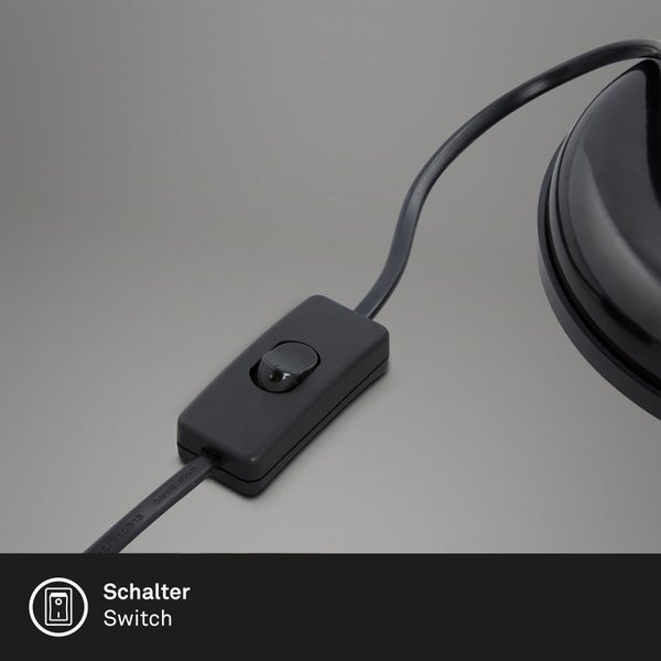 Schnurschalter an einem Stromkabel.