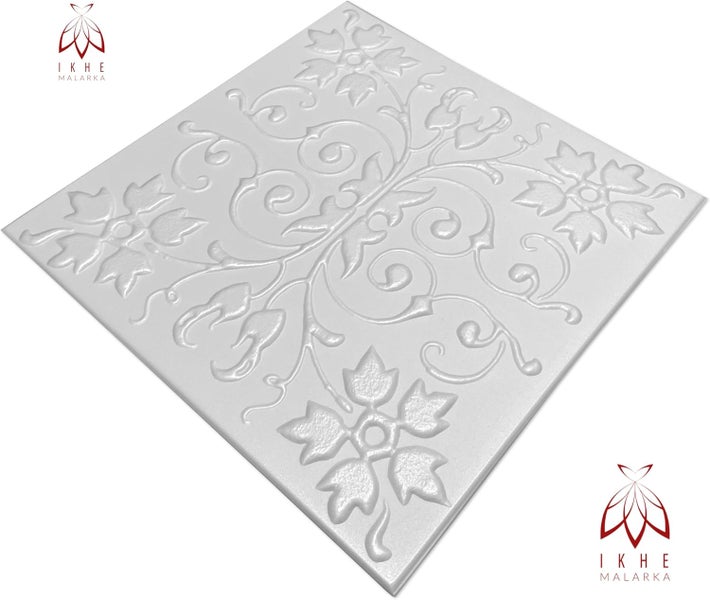 Paneelen aus reines Polystyrol XPS Styropor Deckenpaneelen Wandpaneelen 3mm dick - 50x50cm 0,25m² 0862