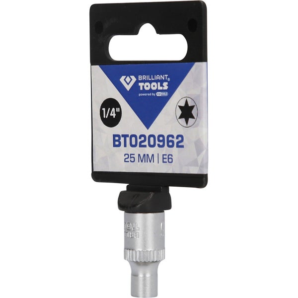 BRILLIANT TOOLS 1/4 Torx-E-Stecknuss E6 - BT020962