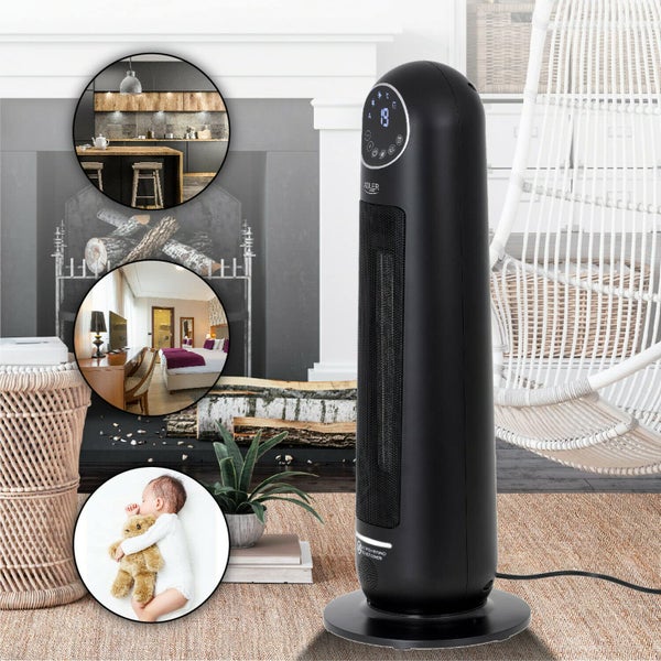 JUNG ADLER Stand-Keramikheizlüfter 2200W Heizung Heizgerät Keramik Heizlüfter