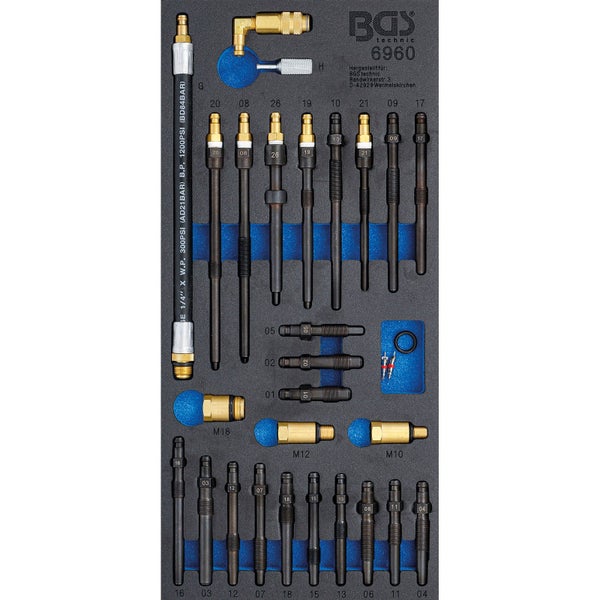 Zeichnung einer Einstelllehre mit Maßangaben