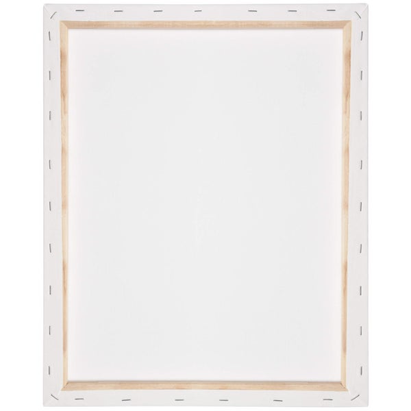 Leere Leinwand auf Holzrahmen, Rückseite