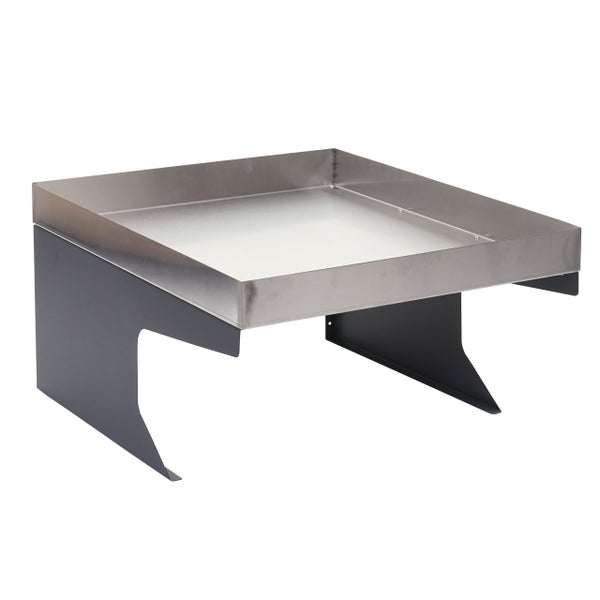 Grilltisch mit rechteckiger Edelstahlplatte