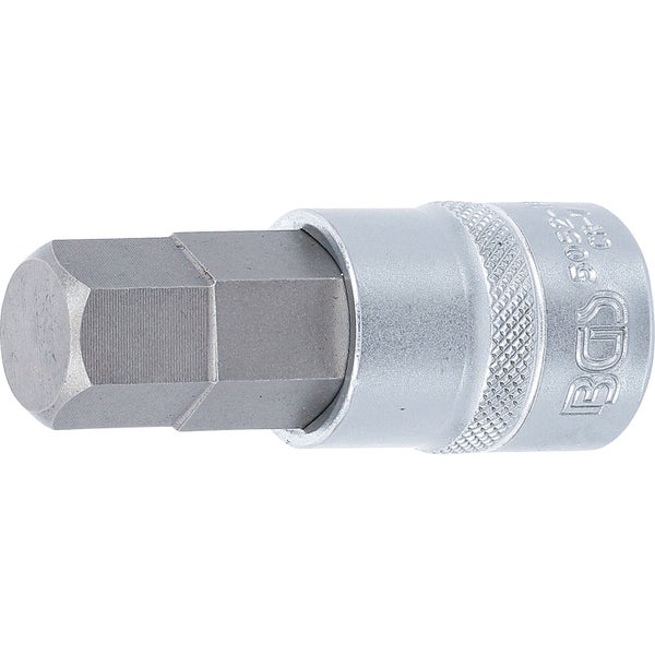 BGS Bit-Einsatz Antrieb Innenvierkant 12,5 mm (1/2) Innensechskant 18 mm - 5052-18