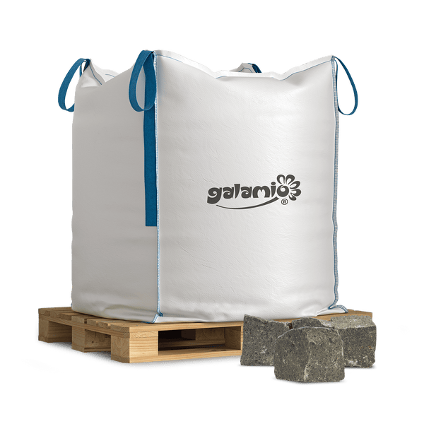 Galamio Basaltpflaster 4/6 » gebrochen « 1000kg BigBag