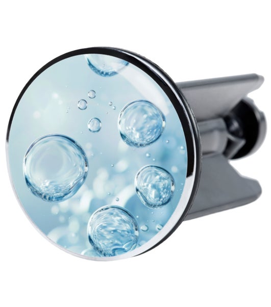Waschbeckenstöpsel mit Wassermotiv