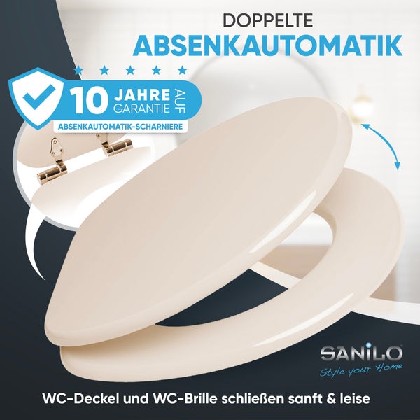 WC-Sitz mit Absenkautomatik Bahamabeige