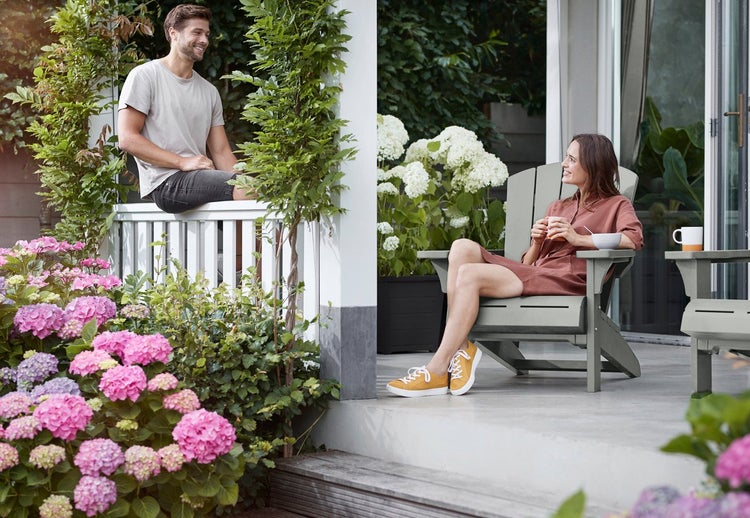 Keter Troy Adirondack Gartenstuhl - 85x80x96,5 cm - Grau