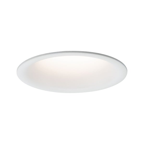 Runde LED Deckenleuchte in Holzoptik mit Durchmesser 398 Millimeter und 35 Millimeter Höhe sowie 5 Jahre Garantie.
