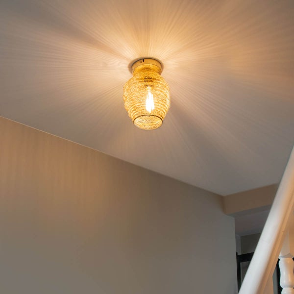 Orientalische Deckenlampe Gold - Nidum Bene