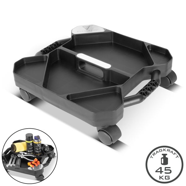 Werkzeugwagen mit Rollen und Fächern zur Aufbewahrung, Tragkraft 45 kg