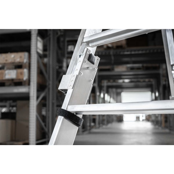 Detailansicht einer Aluminiumleiter