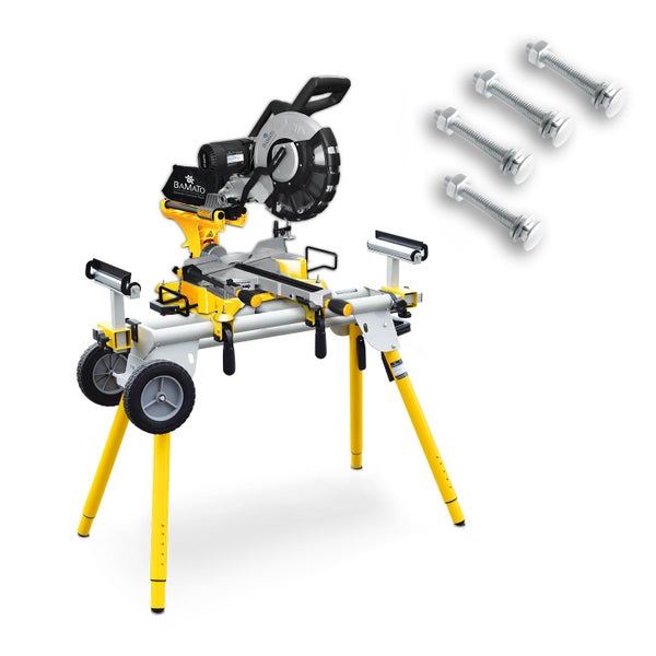 BAMATO Kapp- und Gehrungssäge mit Untergestell und Befestigungsschrauben