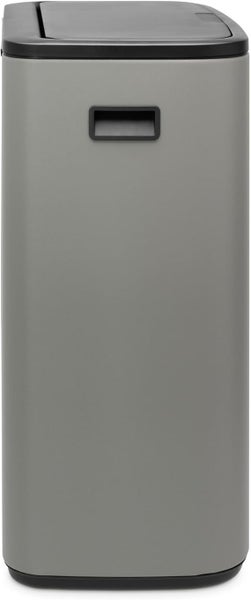 Brabantia Hochwertiger Abfallsammler Mit Touch Öffnung 2 x 30 Liter HxBxT 65,6 x 54,5 x 31 cm Grau