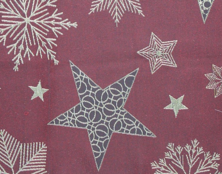 FRANK FLECHTWAREN | Tischläufer Sparkling Stars, POLYESTER, 40 x 140 cm