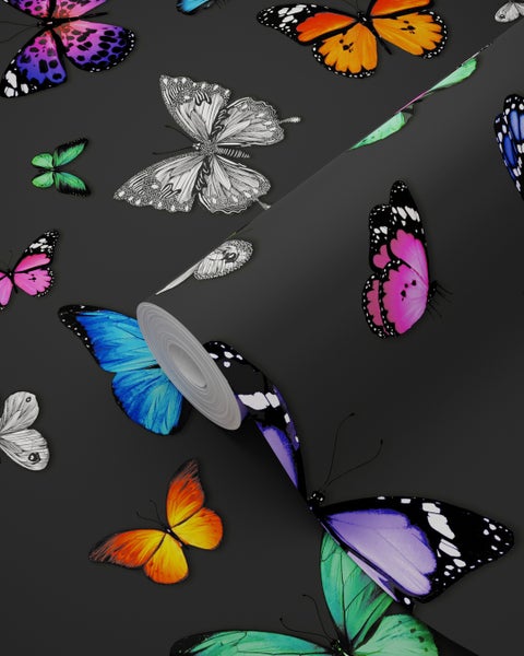 Tapete mit Schmetterlingsmuster