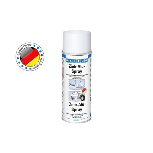 WEICON Zink-Alu-Spray | Ausbessern beschädigter Verzinkungen | 400 ml