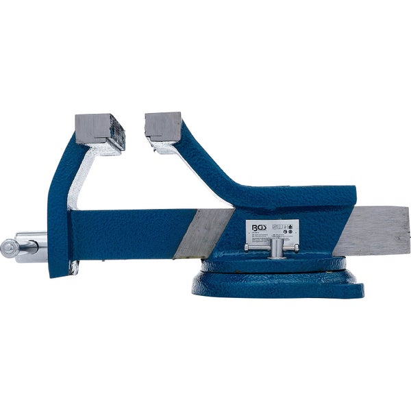 Blaue Werkbank Schraubzwinge